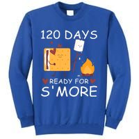 120 Days Ready For S'more 120th Day Of School Campfire Lover Gift Tall Sweatshirt