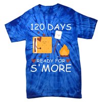 120 Days Ready For S'more 120th Day Of School Campfire Lover Gift Tie-Dye T-Shirt