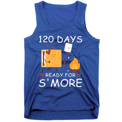 120 Days Ready For S'more 120th Day Of School Campfire Lover Gift Tank Top