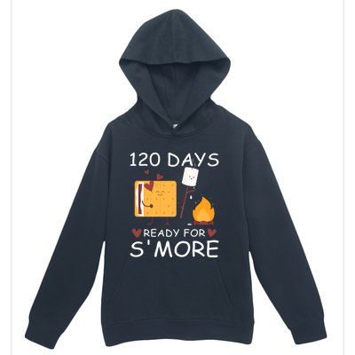 120 Days Ready For S'more 120th Day Of School Campfire Lover Gift Urban Pullover Hoodie