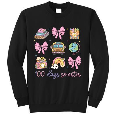 100 Days Smarter Teacher Girls Kids Cute 100th Day Of School Sweatshirt
