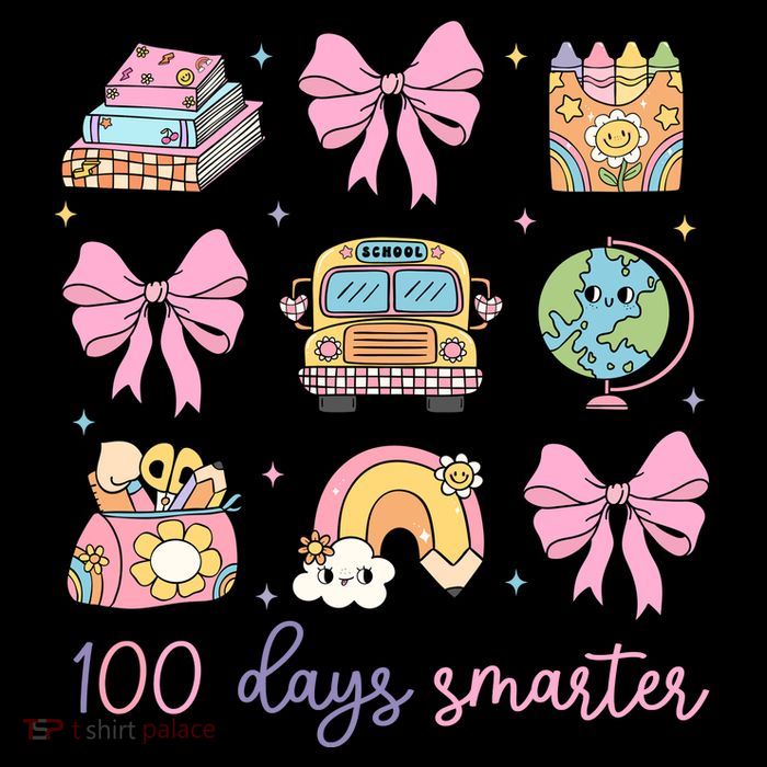 100 Days Smarter Teacher Girls Kids Cute 100th Day Of School Tall T-Shirt