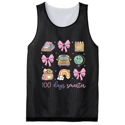 100 Days Smarter Teacher Girls Kids Cute 100th Day Of School Mesh Reversible Basketball Jersey Tank