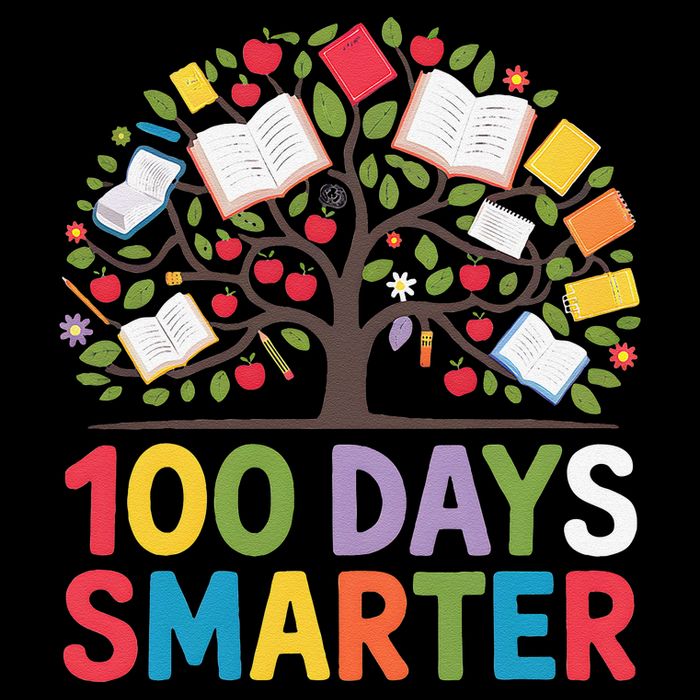 100 Days Smarter – Creative And Inspiring Tree Of Knowledge Baby Bodysuit