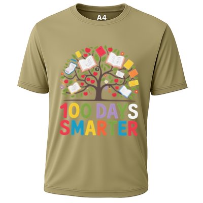100 Days Smarter – Creative And Inspiring Tree Of Knowledge Cooling Performance Crew T-Shirt