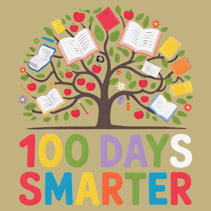 100 Days Smarter – Creative And Inspiring Tree Of Knowledge Button