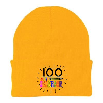 100 Days Smarter Cute 100th Day Of School Knit Cap Winter Beanie