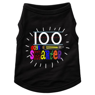 100 Days Smarter Cute 100th Day Of School Doggie Tank