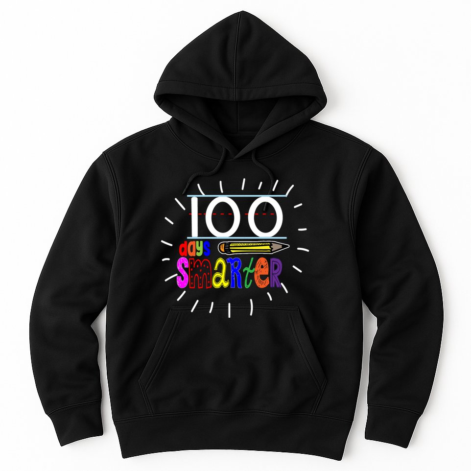 100 Days Smarter Cute 100th Day Of School Hoodie