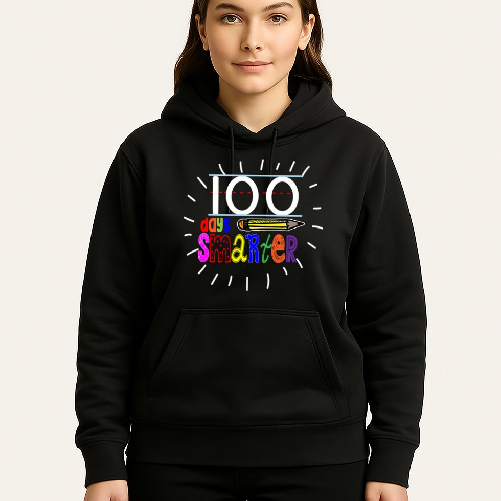 100 Days Smarter Cute 100th Day Of School Hoodie