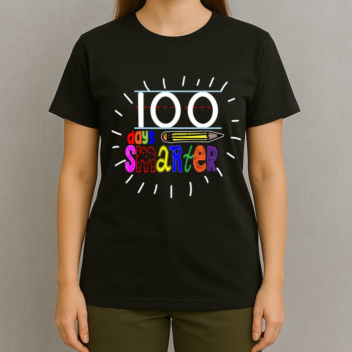 100 Days Smarter Cute 100th Day Of School T-Shirt