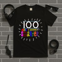 100 Days Smarter Cute 100th Day Of School T-Shirt