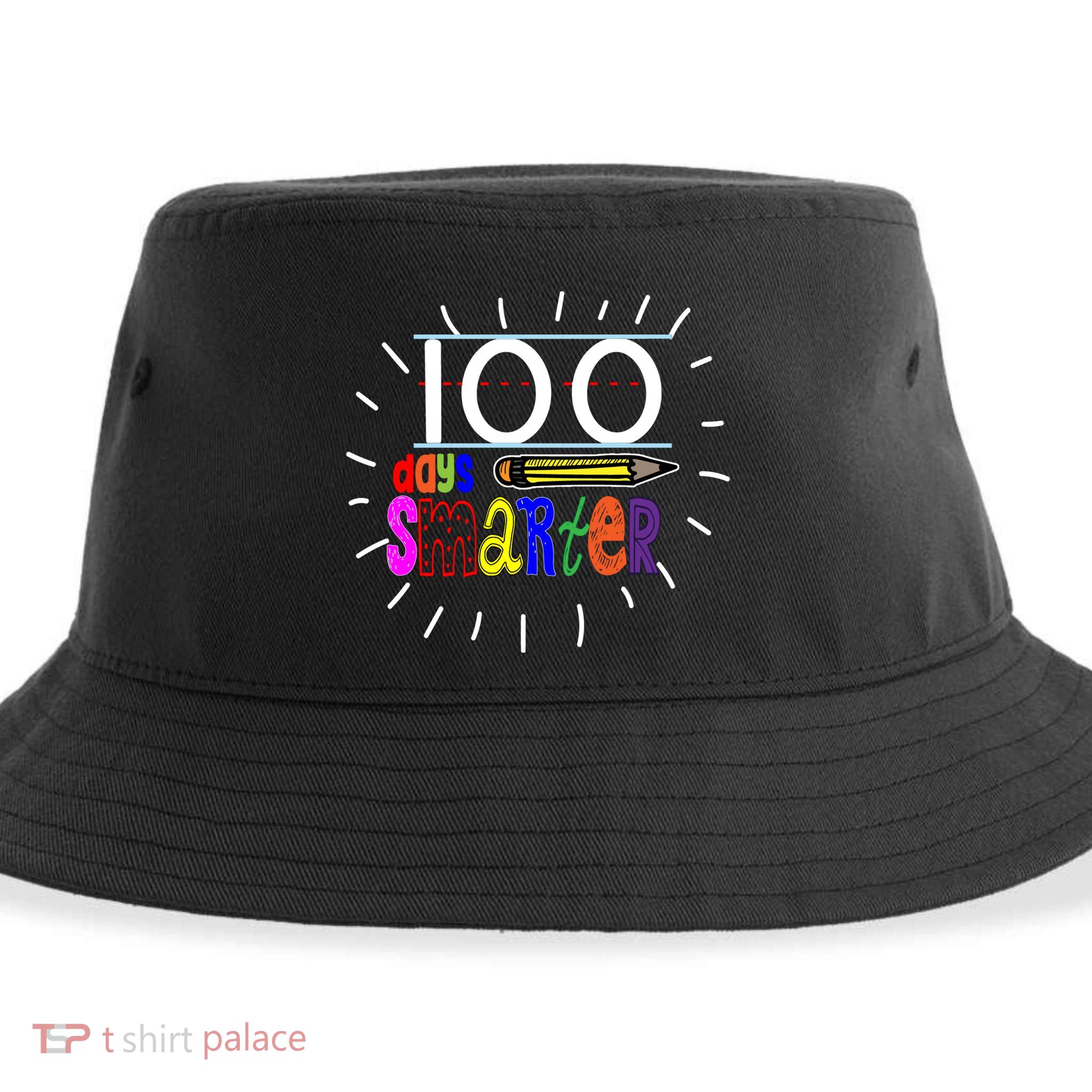 100 Days Smarter Cute 100th Day Of School Sustainable Bucket Hat