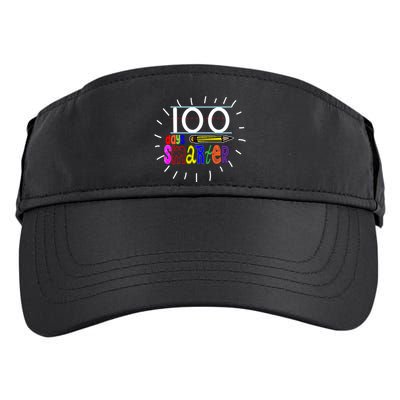 100 Days Smarter Cute 100th Day Of School Adult Drive Performance Visor