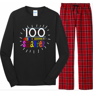 100 Days Smarter Cute 100th Day Of School Long Sleeve Pajama Set