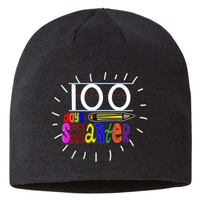 100 Days Smarter Cute 100th Day Of School Sustainable Beanie