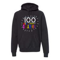 100 Days Smarter Cute 100th Day Of School Premium Hoodie