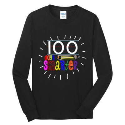 100 Days Smarter Cute 100th Day Of School Tall Long Sleeve T-Shirt