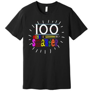 100 Days Smarter Cute 100th Day Of School Premium T-Shirt