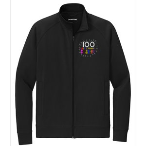 100 Days Smarter Cute 100th Day Of School Stretch Full-Zip Cadet Jacket