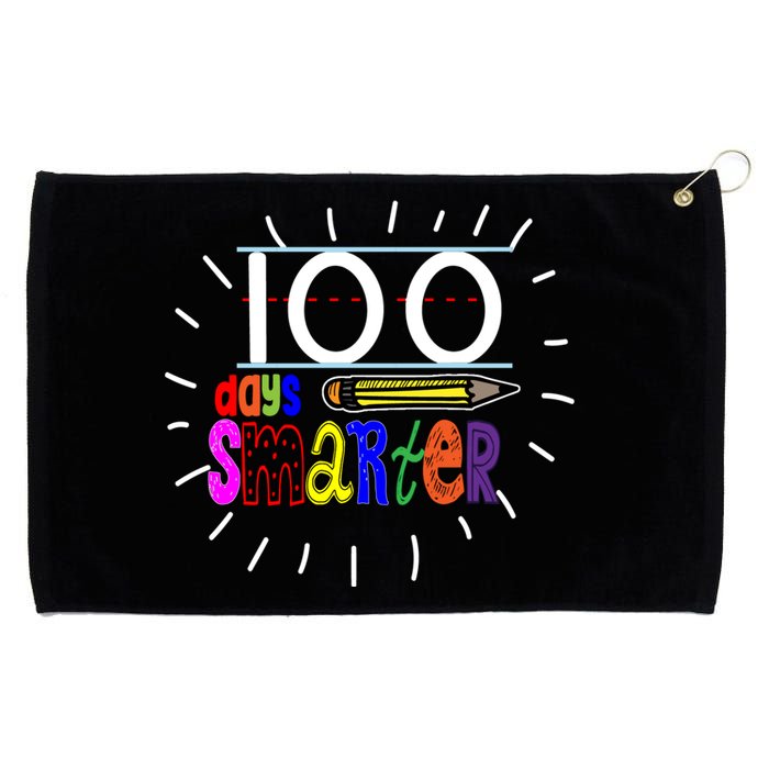 100 Days Smarter Cute 100th Day Of School Grommeted Golf Towel