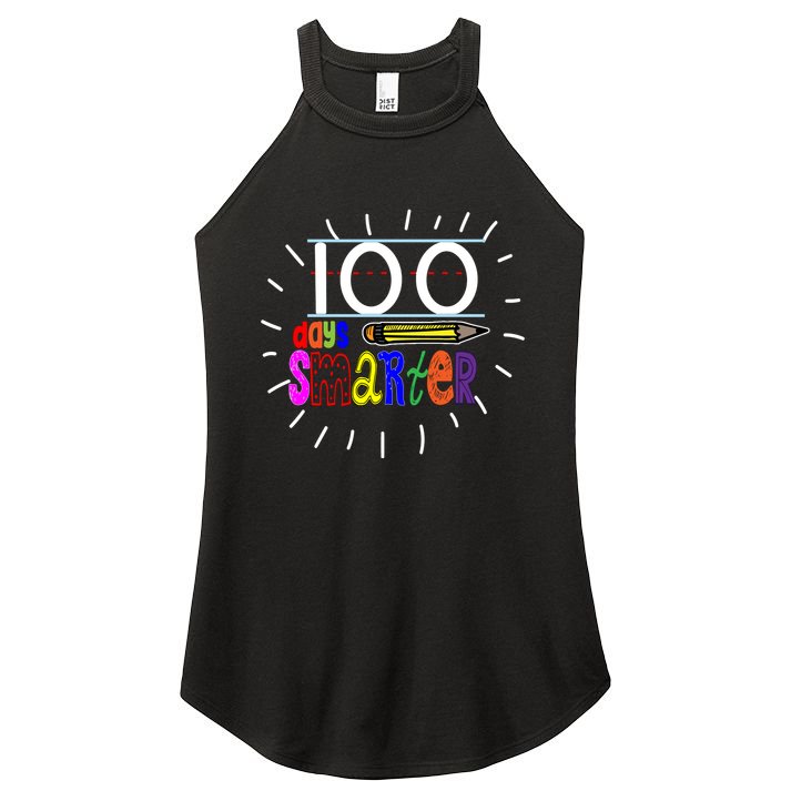 100 Days Smarter Cute 100th Day Of School Women's Perfect Tri Rocker Tank