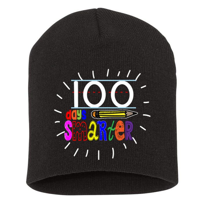 100 Days Smarter Cute 100th Day Of School Short Acrylic Beanie