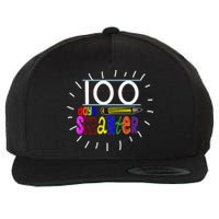 100 Days Smarter Cute 100th Day Of School Wool Snapback Cap