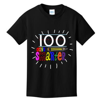 100 Days Smarter Cute 100th Day Of School Kids T-Shirt