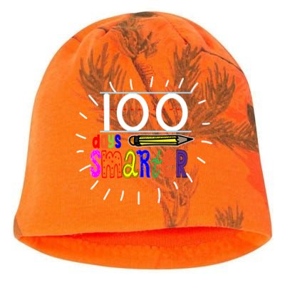 100 Days Smarter Cute 100th Day Of School Kati - Camo Knit Beanie