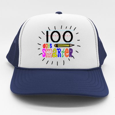 100 Days Smarter Cute 100th Day Of School Trucker Hat