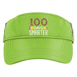 100 Days Smarter Teacher Or Student 100th Day Of School Adult Drive Performance Visor