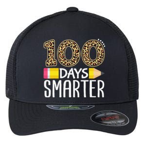 100 Days Smarter Teacher Or Student 100th Day Of School Flexfit Unipanel Trucker Cap