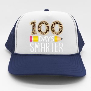 100 Days Smarter Teacher Or Student 100th Day Of School Trucker Hat