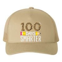 100 Days Smarter Teacher Or Student 100th Day Of School Yupoong Adult 5-Panel Trucker Hat