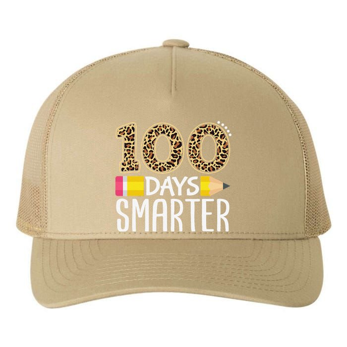 100 Days Smarter Teacher Or Student 100th Day Of School Yupoong Adult 5-Panel Trucker Hat