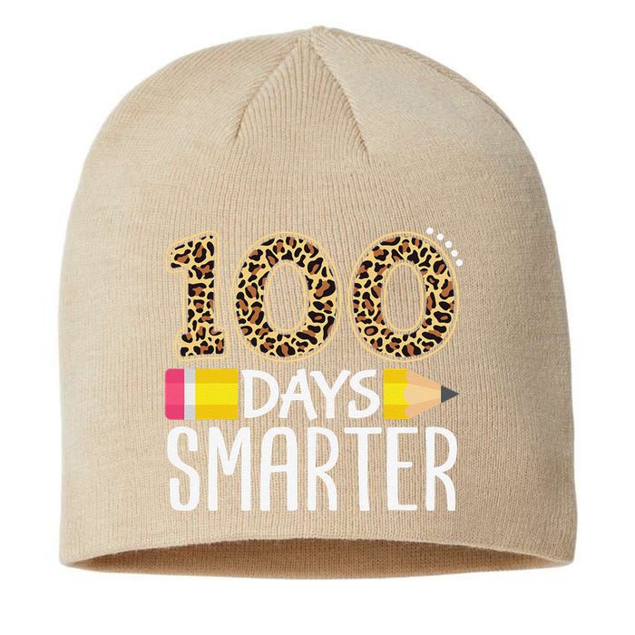 100 Days Smarter Teacher Or Student 100th Day Of School Sustainable Beanie