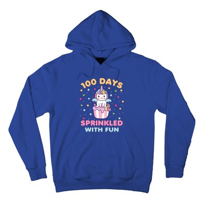 100 Days Sprinkled With Fun Cute Unicorn 100th Day Of School Gift Hoodie