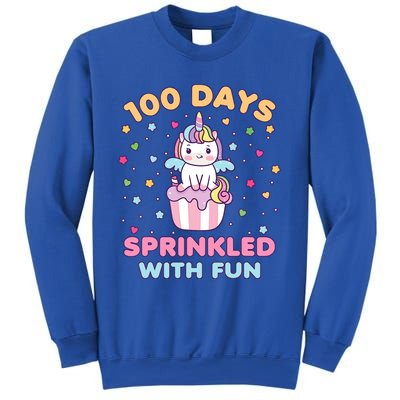 100 Days Sprinkled With Fun Cute Unicorn 100th Day Of School Gift Sweatshirt