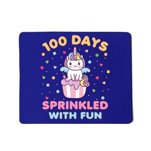 100 Days Sprinkled With Fun Cute Unicorn 100th Day Of School Gift Mousepad