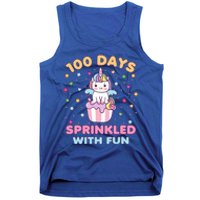 100 Days Sprinkled With Fun Cute Unicorn 100th Day Of School Gift Tank Top