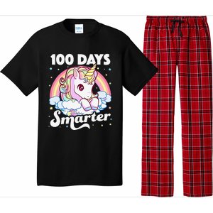 100 Days Smarter Unicorn Teacher 100th Day Of School Pajama Set