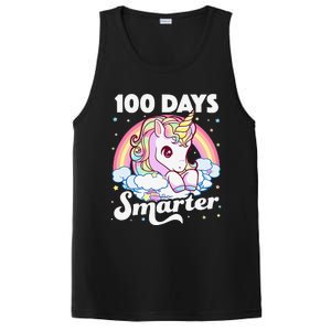 100 Days Smarter Unicorn Teacher 100th Day Of School PosiCharge Competitor Tank