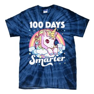 100 Days Smarter Unicorn Teacher 100th Day Of School Tie-Dye T-Shirt