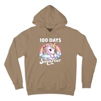 100 Days Smarter Unicorn Teacher 100th Day Of School Hoodie