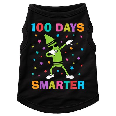 100 Days Smarter 100th Day of School Dabbing Crayon Doggie Tank