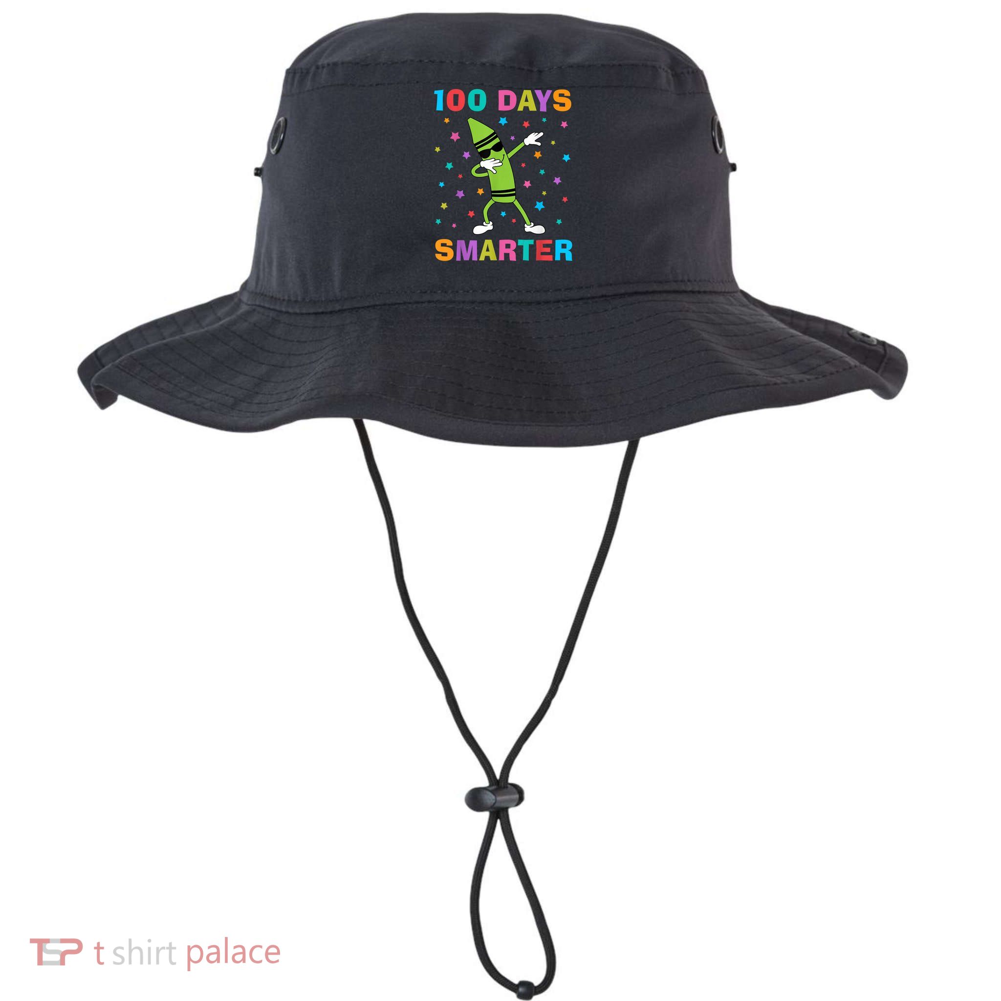 100 Days Smarter 100th Day of School Dabbing Crayon Bucket Hat