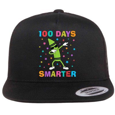 100 Days Smarter 100th Day of School Dabbing Crayon Flatbill Hat