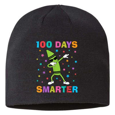 100 Days Smarter 100th Day of School Dabbing Crayon Sustainable Beanie