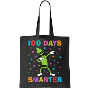 100 Days Smarter 100th Day of School Dabbing Crayon Tote Bag